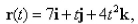Let C be a smooth curve defined by and let and be the unit tangent vector and unit normal vector to C corresponding to t.The plane determined by T and N is called the osculating plane.Find an equation of the osculating plane of the curve described by at