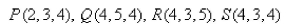 Find the volume of the parallelepiped with adjacent edges PQ, PR, and PS.