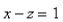 Find an equation of the plane that passes through the line of intersection of the planes and is perpendicular to the plane