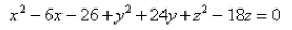 <strong>Select the correct Answer: for each question. Find the center and radius of the sphere. </strong> A) B) C) D) E)none of these