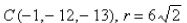 <strong>Select the correct Answer: for each question. Find the center and radius of the sphere. </strong> A) B) C) D) E)none of these