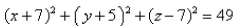 <strong>Select the correct Answer: for each question. Find an equation of the sphere with center that touches the xy-plane.</strong> A) B) C) D) E)