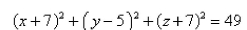 <strong>Select the correct Answer for each question. Find an equation of the sphere with center that touches the xy-plane.</strong> A) B) C) D) E)