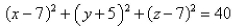 <strong>Select the correct Answer for each question. Find an equation of the sphere with center that touches the xy-plane.</strong> A) B) C) D) E)