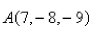 Select the correct Answer for each question. -Find an equation of the set of all points equidistant from the points and