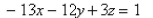 <strong>Select the correct Answer for each question. Find an equation of the set of all points equidistant from the points and </strong> A) B) C) D) E)