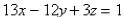 <strong>Select the correct Answer for each question. Find an equation of the set of all points equidistant from the points and </strong> A) B) C) D) E)
