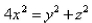 <strong>Select the correct Answer for each question. Find an equation for the surface consisting of all points P for which the distance from P to the x-axis is times the distance from P to the </strong> A) B) C) D) E)