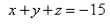 Find parametric equations for the line through the point that is parallel to the plane and perpendicular to the line Select the correct Answer