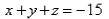Find parametric equations for the line through the point   that is parallel to the plane   and perpendicular to the line   Select the correct Answer