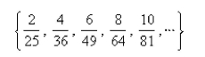 Find an expression for the term of the sequence.(Assume that the pattern continues.)