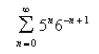 Select the correct Answer for each question. -Determine whether the geometric series converges or diverges.If it converges, find its sum.