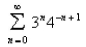 Select the correct Answer for each question. -Determine whether the geometric series converges or diverges.If it converges, find its sum.