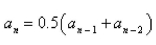 Select the correct Answer for each question. -A sequenceis defined recursively by the equation for where Use your calculator to guess the limit of the sequence.