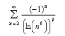 Select the correct Answer for each question. -Find the values of p for which the series is convergent.