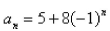 Determine whether the sequence defined by converges or diverges.If it converges, find its limit.Select the correct Answer