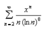 Find the radius of convergence and the interval of convergence of the power series.Select the correct Answer
