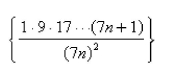 Find the value of the limit for the sequence given.Select the correct Answer  
