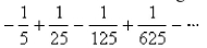 Determine whether the geometric series converges or diverges.If it converges, find its sum.  