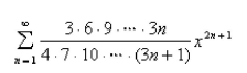 Find the radius of convergence and the interval of convergence of the power series.\ Select the correct Answer
