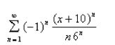 Find the radius of convergence of the series.Select the correct Answer