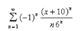 Find the radius of convergence of the series.Select the correct Answer  