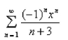 Find the interval of convergence of the series.Select the correct Answer