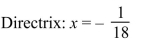 Vertex: (0, 0) F    