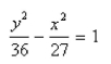 <strong>Select the correct Answer: for each question. Find an equation for the conic that satisfies the given conditions.hyperbola, , vertices (0, ± </strong> A) B) C) D) E)