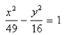 <strong>Select the correct Answer: for each question. Find an equation of the hyperbola centered at the origin that satisfies the given condition. ptotes: </strong> A) B) C) D)
