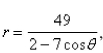 <strong>Select the correct Answer: for each question. Write a polar equation of the conic that has a focus at the origin, eccentricity and directrix Identify the conic.</strong> A) hyperbola B) hyperbola C) ellipse D) ellipse