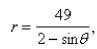 <strong>Select the correct Answer: for each question. Write a polar equation of the conic that has a focus at the origin, eccentricity and directrix Identify the conic.</strong> A) hyperbola B) hyperbola C) ellipse D) ellipse