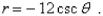 <strong>Select the correct Answer: for each question. Write a polar equation in r and of a hyperbola with the focus at the origin, with the eccentricity and directrix </strong> A) B) C) D) E)