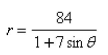 <strong>Select the correct Answer: for each question. Write a polar equation in r and of a hyperbola with the focus at the origin, with the eccentricity and directrix </strong> A) B) C) D) E)