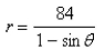 <strong>Select the correct Answer: for each question. Write a polar equation in r and of a hyperbola with the focus at the origin, with the eccentricity and directrix </strong> A) B) C) D) E)