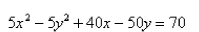<strong>Select the correct Answer: for each question. Find the vertices, foci and asymptotes of the hyperbola. </strong> A)The foci are B)The vertices are C)The foci are D)The vertices are E)The asymptote is F)The asymptotes are