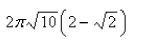 <strong>Select the correct Answer: for each question Find the surface area generated by rotating the lemniscate about the line </strong> A) B) C) D) E)