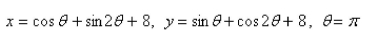 <strong>Select the correct Answer: for each question Find an equation of the tangent to the curve at the point corresponding to the given value of the parameter. </strong> A) B) C) D) E)None of these