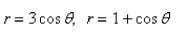 <strong>Select the correct Answer: for each question Find the area of the region that lies inside the first curve and outside the second curve. </strong> A) B) C) D) E)