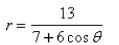 <strong>Select the correct Answer: for each question Write a polar equation in nd f an ellipse with the focus at the origin, with the eccentricity and directrix </strong> A) B) C) D) E)