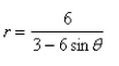 <strong>Select the correct Answer: for each question Write a polar equation in nd f an ellipse with the focus at the origin, with the eccentricity and directrix </strong> A) B) C) D) E)