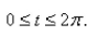 Describe the motion of a particle with position as varies in the given interval