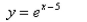 <strong>Select the correct Answer for each question. Starting with the graph of write the equation of the graph that results from shifting 5 units right.</strong> A) B) C) D) E)