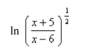 <strong>Select the correct Answer for each question. Use the laws of logarithms to expand the expression. </strong> A) B) C) D)