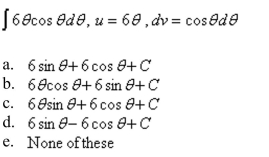 Evaluate the integral using integration by parts with the indicated choices of u and dv.
