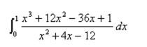 Use long division to evaluate the integral. The choices are rounded to 3 decimal places.