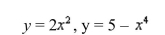 Use a graphing utility to (a) plot the graphs of the given functions and (b) find the x-coordinates of the points of intersection of the curves.Then find an approximation of the area of the region bounded by the curves using the integration capabilities of the graphing utility.Round answers to two decimal places.