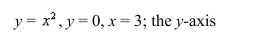Use the method of cylindrical shells to find the volume of the solid generated by revolving the region bounded by the graphs of the equations about the indicated axis.Sketch the region and a representative rectangle.