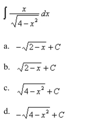 Find the integral using an appropriate trigonometric substitution.
