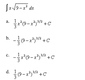 Find the integral using an appropriate trigonometric substitution.